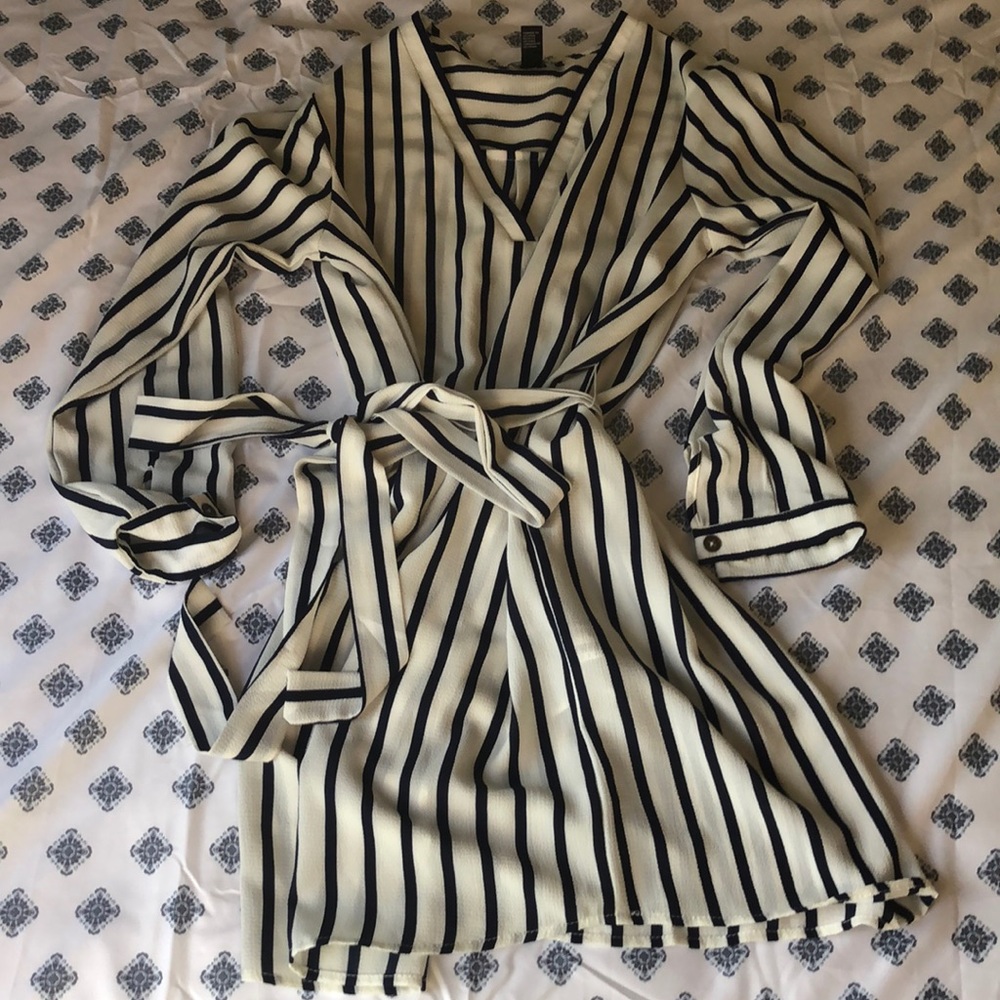 NEVER WORN F21 stripped work dress